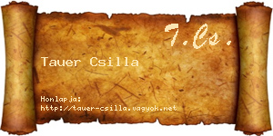 Tauer Csilla névjegykártya